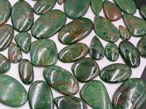 Lote al por mayor de cabujones de crisocola natural en forma de pera, ovalados y triangulares |   Piedras Preciosas Sueltas Verdes de Rajasthan |   Fabricación de Joyas ARTS JEWELS - Product Image 6