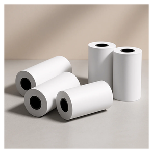 Rouleaux de papier thermique pour imprimante de reçus de point de vente, surface lisse, haute luminosité, impression claire, fournisseur en gros - Product Image 1