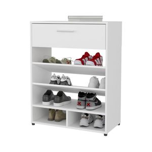 Scarpiera Moderna Onawa con Cassetto FM FURNITURE Bianca - Product Image 4