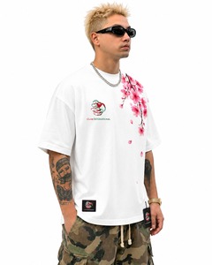 Men's T-Shirts Custom Made Heavyweight Acid Wash 100% Cotton Men's Vintage Front Logo <b>Short</b> <b>Sleeve</b> T-Shirts Wholesale - Product Image 5