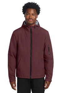 Veste à capuche personnalisée pour homme, imperméable, coupe-vent, doublée polaire, fermeture éclair intégrale, vêtements de sport d'extérieur, vert forêt, vente en gros - Product Image 5