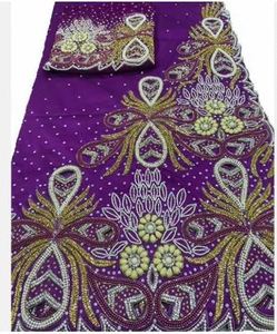 Luxury Handwork Woven Embroidery 100% Polyester <b>Fabric</b> Medium <b>Weight</b> for Girls/Women Wedding/Special Occasion Dresses India - Product Image 4