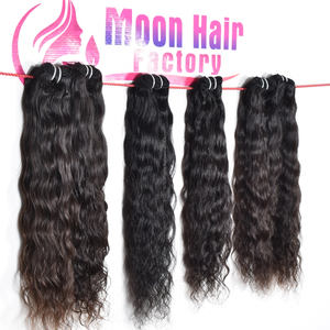 Extensions de cheveux humains bouclés en mèches doubles, qualité temple indien, fournies par le vendeur, simple trame, non traitées, prix de gros à vendre - Product Image 1