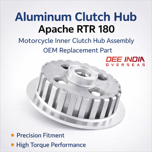 ฮับคลัตช์รถจักรยานยนต์สำหรับ TVS Apache RTR 180 | อะไหล่ทดแทนอลูมิเนียมหล่อขึ้นรูปภายใน - Product Image 3