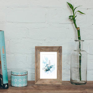 Cadre photo classique en bois de manguier massif, cadre photo en bois de manguier massif antique, artisanal, rustique, vintage, décoration de table - Product Image 4