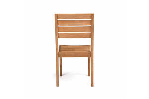 Silla de Comedor de Teca de Lujo Luca para Proyectos de Resorts y Villas (Juego de 6 Sillas) Diseño Minimalista Ecológico Garantía de 3 Años - Product Image 3