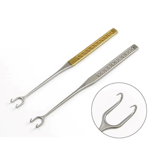 เครื่องมือดึงถุงใต้ตาและตะขอจมูกคุณภาพสูง ทำจากพลาสติกสำหรับเครื่องสำอาง แบบหัวเดี่ยวและหัวคู่ ปลายทู่และปลายแหลม ใช้งานด้วยมือ - Product Image 4