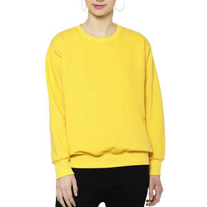 Sudadera de cuello redondo para mujer, de alta demanda, manga larga, corte holgado, transpirable, para otoño, sudaderas de algodón personalizadas - Product Image 1