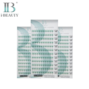 Eyelash Extension -ib Pre-made Fan FINE <b>VOLUME</b> <b>LASHES</b> Horizontal 2D <b>Lash</b> C Type Individual <b>Lash</b> South Korea top Quality - Product Image 1