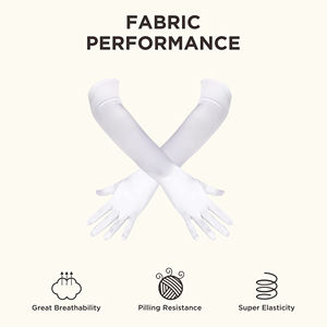 Gants longs pour femmes en polyester respirant et résistant, parfaits pour les soirées, les mariages, l'opéra et les occasions spéciales - Product Image 3
