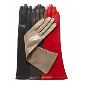 Ladies Unique Styles <b>Long</b> Opera Leather Touch Screen <b>Gloves</b> Eco-Friendly Silk Lining Snake Veins Anti-Pilling Breathable Custom - Product Image 1