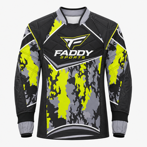 Custom Padded Paintball Jersey Long Sleeve Breathable Sublimation Team Tactical Camo <b>Shirt</b> Motocross Apparel - Product Image 1