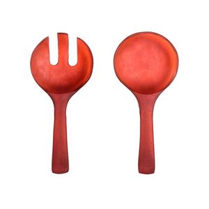 Crafted Treasures - Juego de Servidores de Ensalada Desechables Ecológicos Hechos a Mano, Color Personalizado, Logotipo, Vajilla de Resina Sostenible para el Hogar - Product Image 3