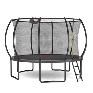 Trampoline d'escalade en forme de citrouille YC 12FT noir et rouge, jouets de saut - Product Image 3