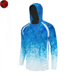 Camisetas de Pesca con Diseño de Logotipo Sublimado para Hombre y Mujer, Ropa de Pesca de Poliéster Impermeable, Jersey de Pesca Personalizado con Botones y Manga Larga - Product Image 2