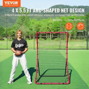 Rete di Rimbalzo per Allenamento Baseball e Softball 4 x 5,5 piedi, Attrezzatura per il Ritorno della Palla - Product Image 2