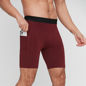 Pantalones Moldeadores de Cuerpo para Hombre, Elásticos, Transpirables, con Bolsillos, Shorts Deportivos para Fitness, Running y Entrenamiento - Product Image 3
