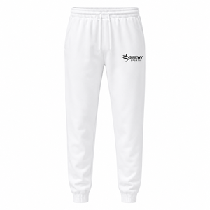 <b>White</b> Printed Solid Fleece Hoodie Jogger Set Unisex Pullover Sweatshirt Sweatpants Custom Logo Casual Sportswear Lightweight - Product Image 4
