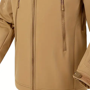 เสื้อแจ็คเก็ตแบบยูนิเซ็กซ์ กันน้ำ กันลม ผ้าซอฟต์เชลล์บุขนแกะ มีหลายกระเป๋าอเนกประสงค์ ซิปยาวเต็มตัว ป้องกันได้ดี ไซส์ใหญ่พิเศษ - Product Image 6