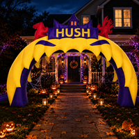 Arche gonflable monstre d'Halloween, arche géante à dents, portail gonflable pour fête en extérieur, décorations gonflables d'Halloween