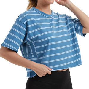 Camisetas Personalizadas con Logotipo para Mujer, Cuello Redondo, 50% Poliéster, 50% Algodón, Transpirables, Estilo Urbano, para Gimnasio y Fitness - Product Image 3