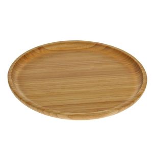 Custom Logo Wooden Dinner Plate Handcrafted Solid Wood Serving Plate For Restaurant Hotel And Retail Business - Product Image 3