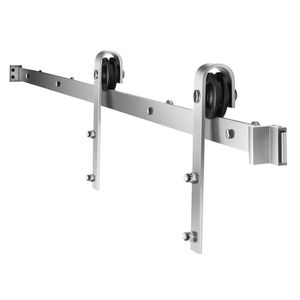 Kit Ferramenta per Porta Scorrevole Stile Barn da 2 Metri, Capacità di Carico 150 kg, Compatibile con Larghezza 90-100 cm, Rulli per Porte e Finestre da 33-40 mm - Product Image 1