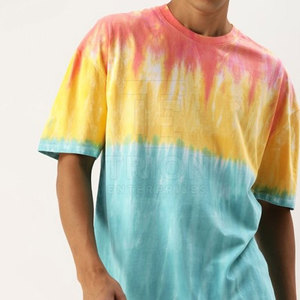 Camisetas Tie Dye de Última Moda en Venta, Camiseta Más Vendida Hecha de Algodón y Poliéster, Camiseta Tie Dye Personalizada - Product Image 2