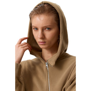 Sudadera con Capucha de Alta Calidad OEM Personalizada, Unisex, para Mujer, con Cierre, Forro Polar, para Invierno, de Poliéster/Algodón - Product Image 4