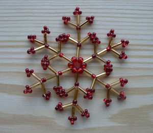 Santa Cristal Vintage Metal Snowflake Christmas Ornament Handicraft Decor - Product Image 6