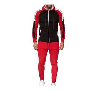 Chaqueta deportiva de invierno para hombre de alta calidad, conjuntos de 2 piezas para correr, chándal cortavientos ligero de gran tamaño con capucha y logotipo personalizado - Product Image 1