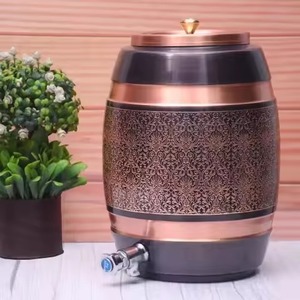 Elegant Copper Water <b>Dispenser</b> Multipurpose Water Storage Unit with Tap Perfect for <b>Drinking</b> Use in Home Kitchen Restaurant - Product Image 6
