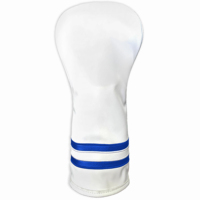 Housse de tête de club de golf hybride personnalisable au design élégant, imperméable, en cuir PU souple, doublure intérieure douce, drapeau américain brodé