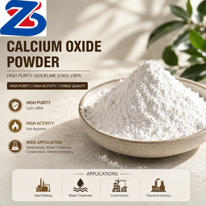 Poudre de chaux vive industrielle, oxyde de calcium CaO, poudre fine pour la production de matériaux inorganiques - Product Image 1