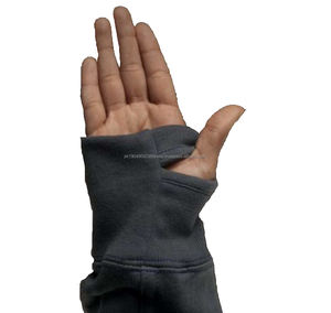 เสื้อฮู้ดถักผ้าฟลีซผ้าฝ้ายหนา100 500gsm สำหรับทั้งชายและหญิงทรงโอเวอร์ไซส์งานปักตามสั่ง - Product Image 3