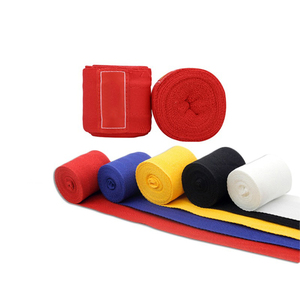 Bandages de boxe élastiques semi-extensibles pour hommes, bandages de Muay Thai, sangles de poignet avec équipement de boxe pour hommes. - Product Image 2