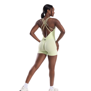 Mono Deportivo sin Mangas para Mujer, Estilo Racerback, para Yoga y Ejercicio, Transpirable, Elástico, de Secado Rápido, Ropa Deportiva, Logotipo Personalizado, OEM, ODM, al por Mayor - Product Image 2