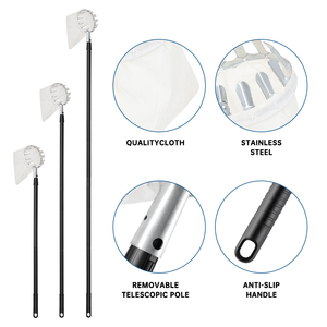 Raccogli Frutta con Manico in Ferro e Sacchetto di Raccolta in Tessuto, Attrezzo Leggero per la Raccolta in Frutteto - Product Image 5