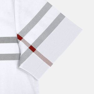 เสื้อเชิ้ตผู้ชายสีฟ้าอ่อนลายสก็อต แขนสั้น คอสูง ทรงโอเวอร์ไซส์ สไตล์ลำลอง ผ้าเจอร์ซีย์เนื้อฝ้าย 100% ระบายอากาศได้ดี - Product Image 6