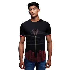 Haute qualité léger respirant haut tricoté surdimensionné Fitness haut de sport Pakistan personnalisé imprimé séchage rapide T-Shirt solide hommes - Product Image 1