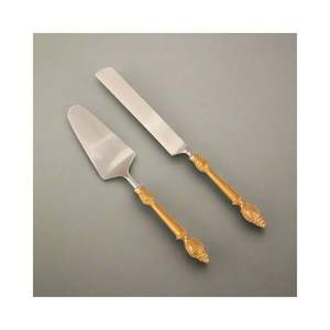 ชุดอุปกรณ์เสิร์ฟเค้กสแตนเลสสตีลรุ่นล่าสุด พร้อมด้ามจับดีไซน์สวยหรู สำหรับโต๊ะอาหารสมัยใหม่และการจัดแสดงขนมหวาน - Product Image 1