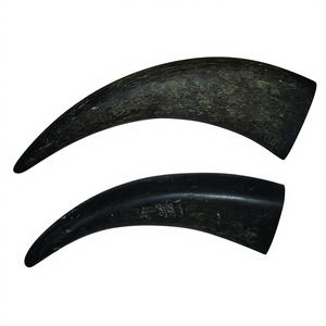 Montura de Gafas de Cuerno de Búfalo Natural Tallado a Medida, Estilo Náutico Animal Negro Crudo para Proyectos, Marca Musical B.S. - Product Image 6