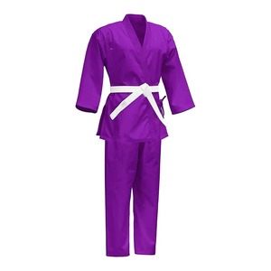 Uniforme de Karate al por Mayor, Precio de Fábrica, 100% Algodón Elástico, Conjunto Gi, Bordado Personalizado, OEM, MOQ Bajo, Camiseta sin Mangas - Product Image 2