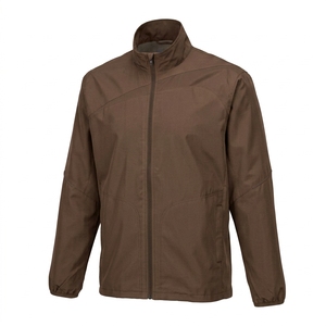 Chaqueta cortavientos elegante y cálida con cremallera de tamaño personalizable, chaquetas delgadas a prueba de viento para hombre. - Product Image 3