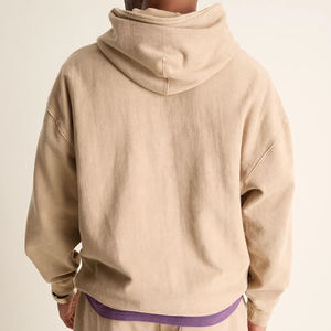 Sudadera con Capucha Cómoda para Hombre, Sudadera Lavada con Capucha de Felpa de Algodón, Sudaderas con Capucha para Hombre, Ropa Urbana Orgánica, Sudadera Personalizada para Hombre - Product Image 6