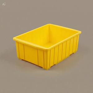 OEM Custom PP Plastic Eco-Friendly Industrial Storage Container <b>Stackable</b> Solid Box <b>Crate</b> - Product Image 2