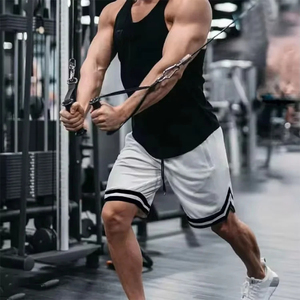 Shorts de sport personnalisés pour hommes avec logo frontal, confortables, respirants, écologiques, anti-plis, pour la gym, décontractés, séchage rapide, vêtements d'exercice - Product Image 5