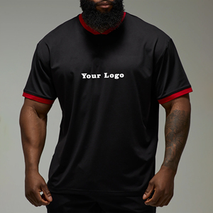 เสื้อยืดคอลเลคชั่นใหม่ปี 2026 คอวี ทรงโอเวอร์ไซส์ สำหรับออกกำลังกายและฝึกซ้อม ผ้าฝ้าย 100% 200 GSM เสื้อฮิปฮอปน้ำหนักเบา - Product Image 1