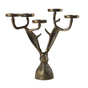 New Arrival Handmade Cast Aluminium <b>Candelabra</b> Christmas Candle Holder for Wedding Parties and Centerpiece Wholesale Price - Product Image 1