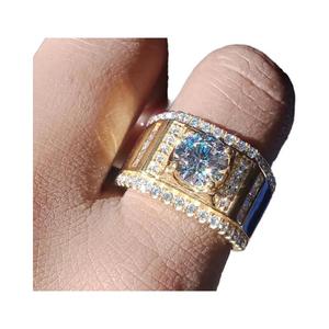 Premium Moissanite <b>Silver</b> <b>Ring</b> Traditional Engagement <b>Ring</b> for Women <b>Men</b> 925 Sterling <b>Silver</b> Fine Jewelry - Product Image 1